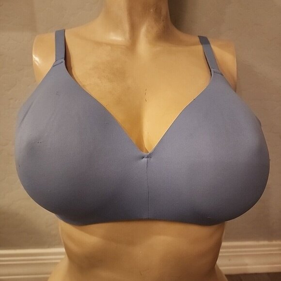Wacoal Bra 38C Blue Wireless Lightly Lined 856339 - Picture 1 of 3